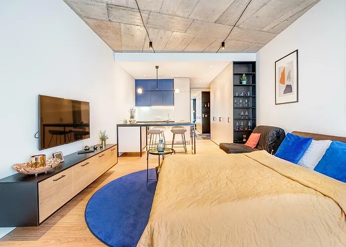 Happy Gold Studio, Self Check-in, Parking In The Underground Garage Appartement Vilnius