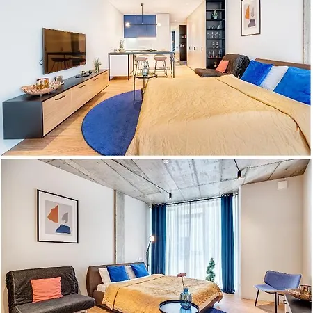 Happy Gold Studio, Self Check-in, Parking In The Underground Garage Lägenhet *